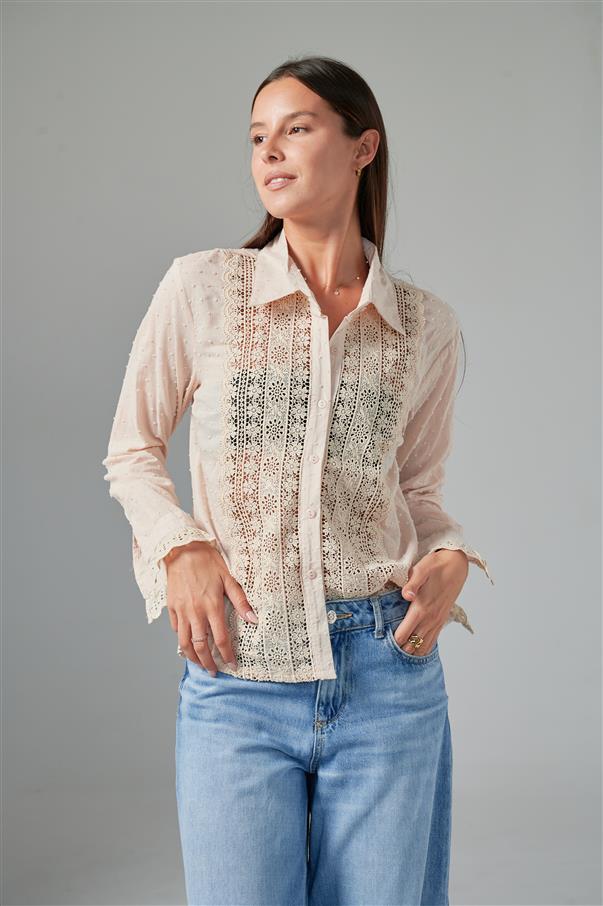 Camisa Vandal Plumeti Bordada